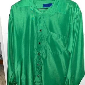 Green dress shirt
